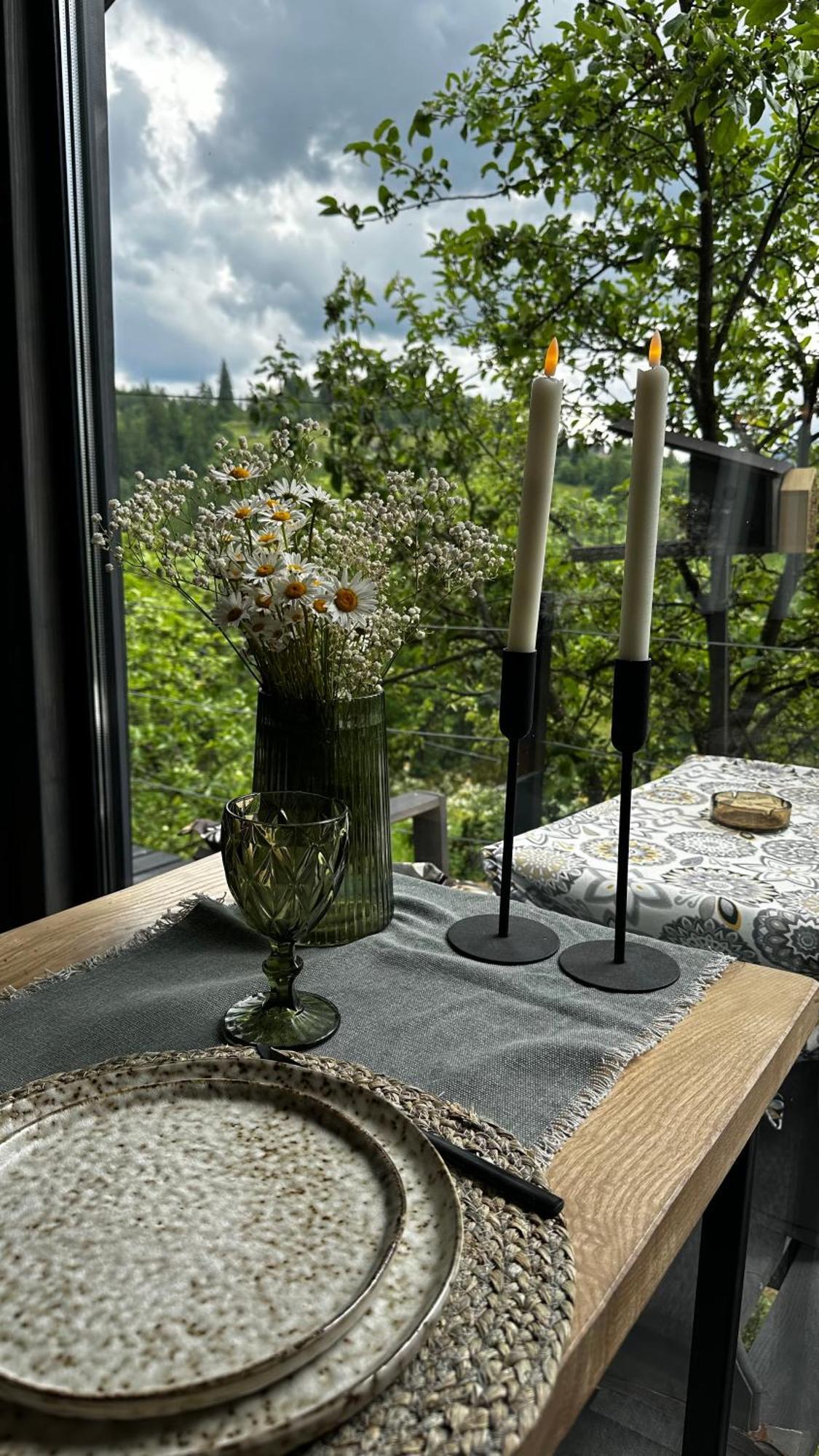 Казковий Дім Та Garden Два Будиночки В Горах З Чаном-Джакузі Slavske Buitenkant foto
